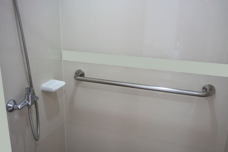 Shower Grab Bar Installation in Progress